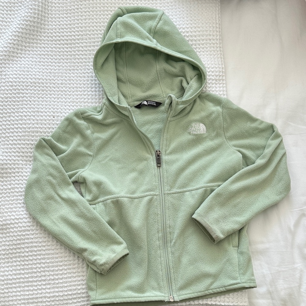 The North Face Kids Mint Green Fleece Hoodie